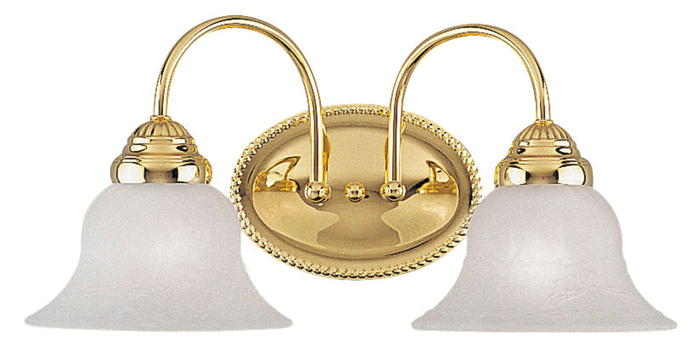 Livex Lighting 1532-02 Two Light Bath Vanity, Polished Brass