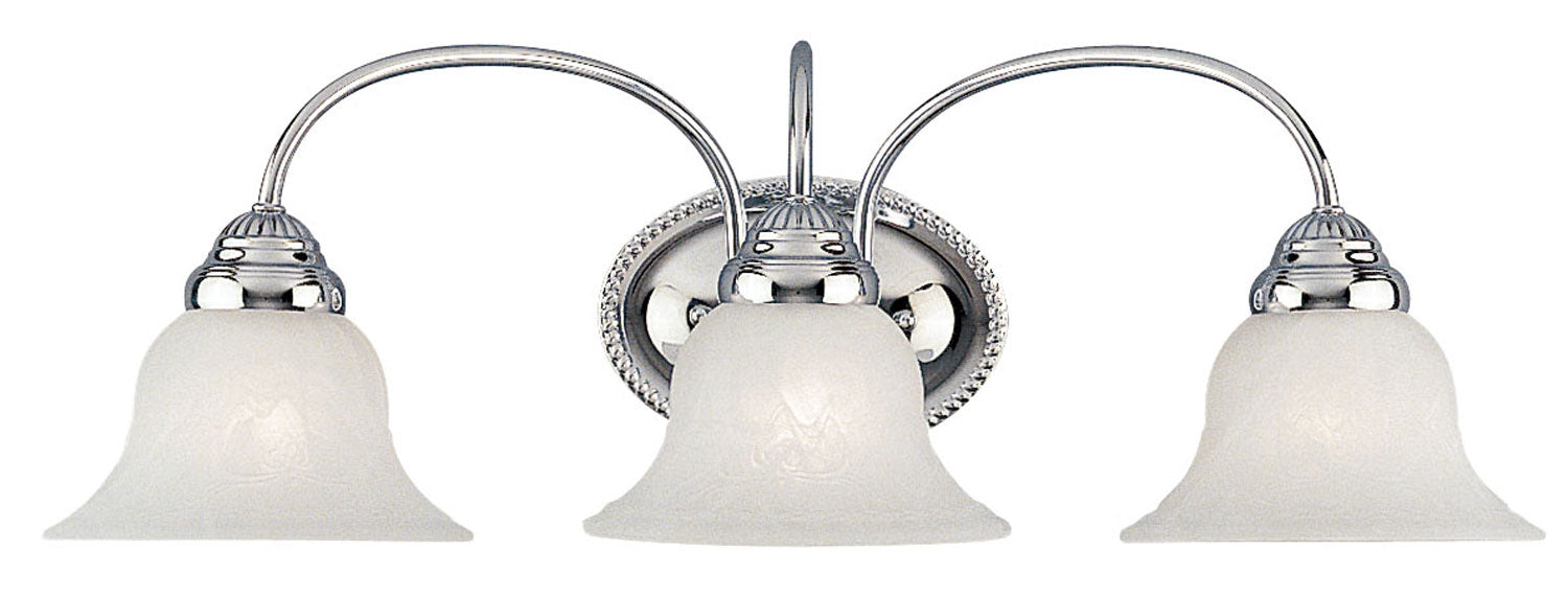 Livex Lighting 1533-05 Three Light Bath Vanity, Polished Chrome