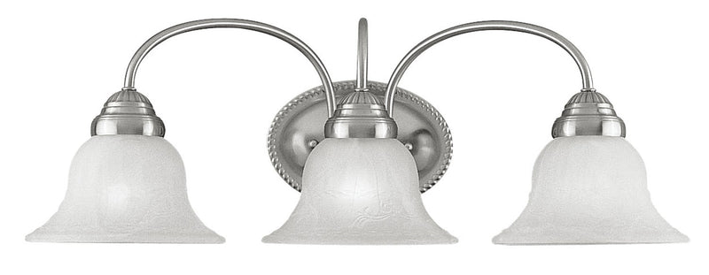 Livex Lighting 1533-91 Three Light Bath Vanity, Brushed Nickel