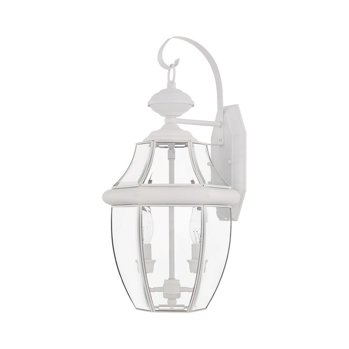 Livex Lighting 2251-03 Two Light Outdoor Wall Lantern, White