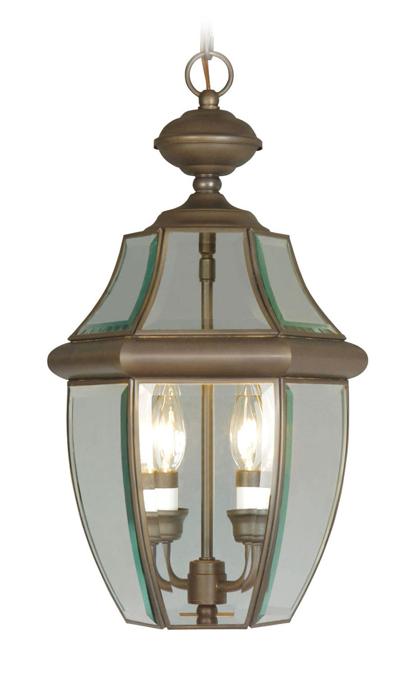 Livex Lighting 2255-07 Two Light Outdoor Pendant, Bronze