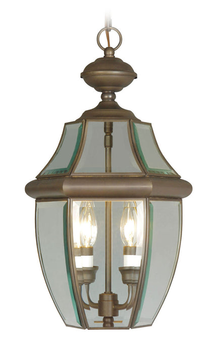 Livex Lighting 2255-07 Two Light Outdoor Pendant, Bronze