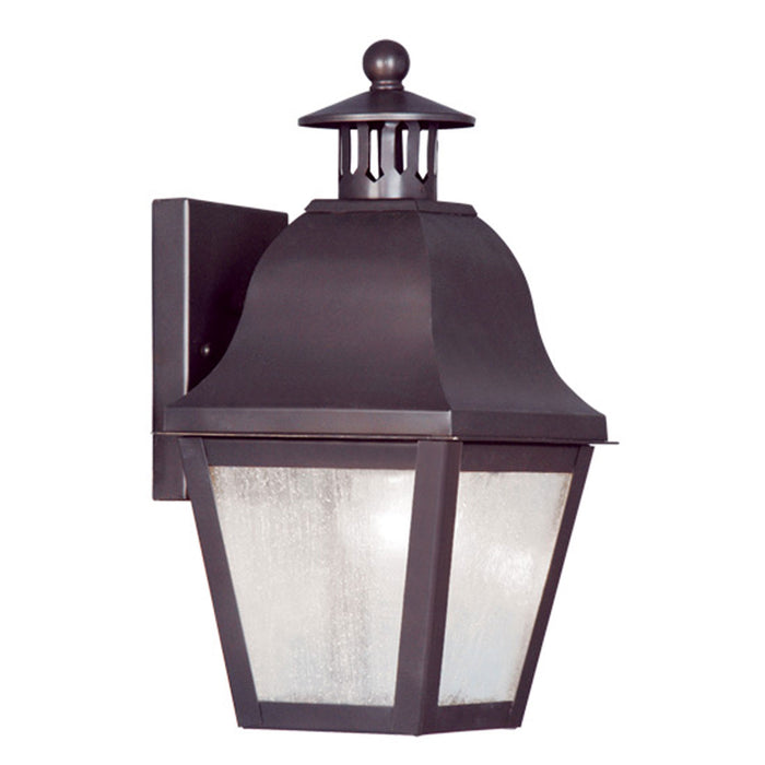 Livex Lighting 2550-07 One Light Outdoor Wall Lantern, Bronze