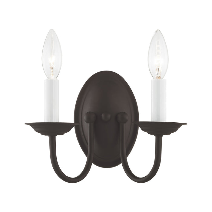 Livex Lighting 4152-07 Two Light Wall Sconce, Bronze