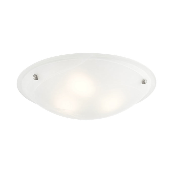 Livex Lighting 4274-91 Three Light Ceiling Mount, Brushed Nickel