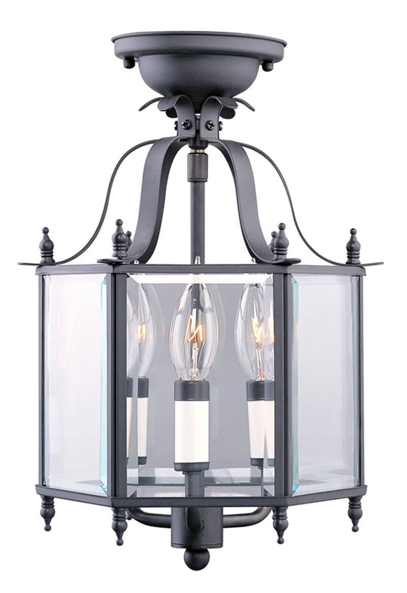 Livex Lighting 4403-07 Three Light Mini Pendant/Ceiling Mount, Bronze