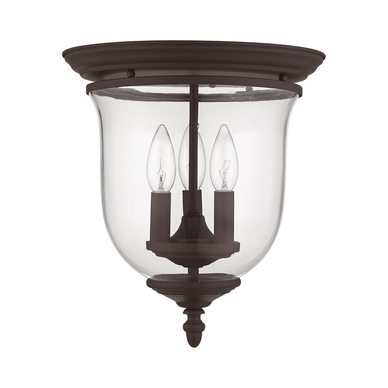 Livex Lighting 5021-07 Three Light Ceiling Mount, Bronze