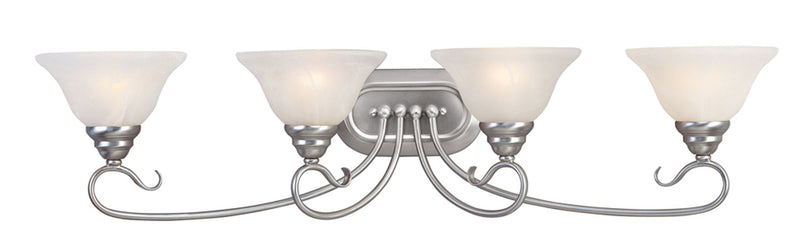 Livex Lighting 6104-91 Four Light Bath Vanity, Brushed Nickel