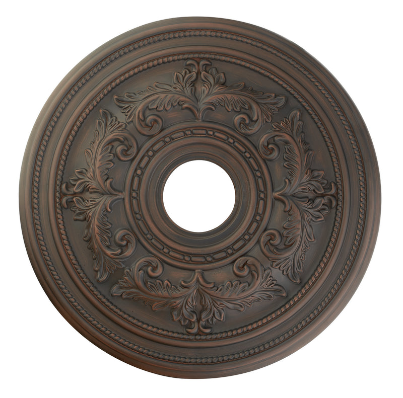 Livex Lighting 8200-58 Ceiling Medallion, Hand Applied Imperial Bronze