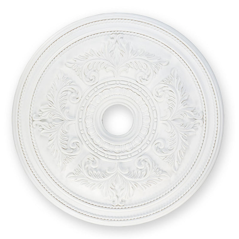 Livex Lighting 8210-03 Ceiling Medallion, Hand Applied White