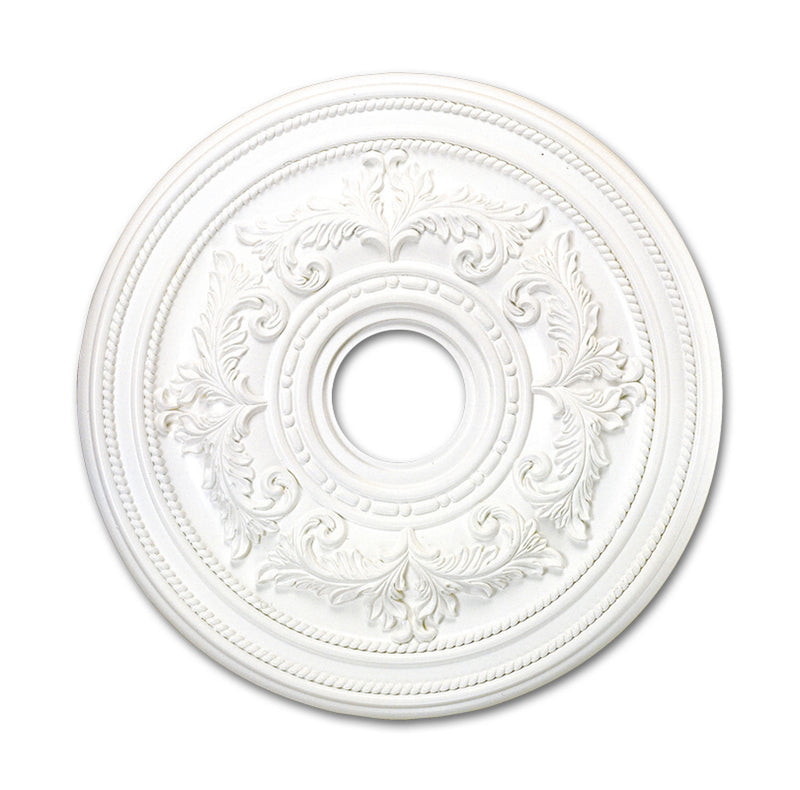 Livex Lighting 8200-03 Ceiling Medallion, Hand Applied White