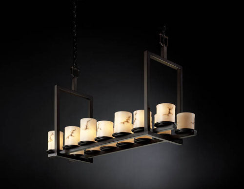 Justice Designs FAL-8769-10-DBRZ 14 Light Chandelier, Dark Bronze