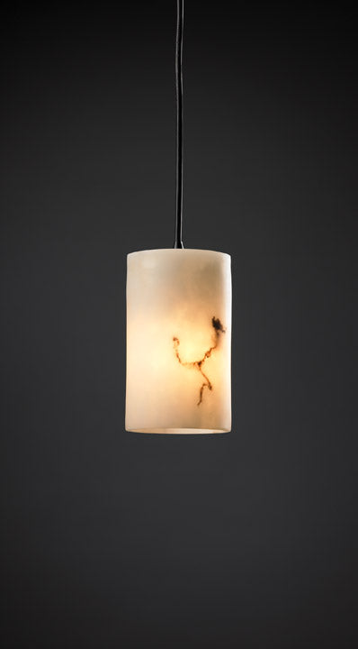 Justice Designs FAL-8815-10-MBLK One Light Pendant, Matte Black