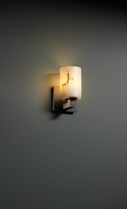 Justice Designs FAL-8921-10-DBRZ One Light Wall Sconce, Dark Bronze