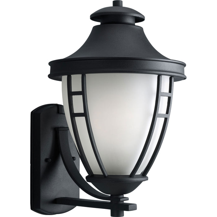 Progress Lighting P5780-31 One Light Wall Lantern, Textured Black