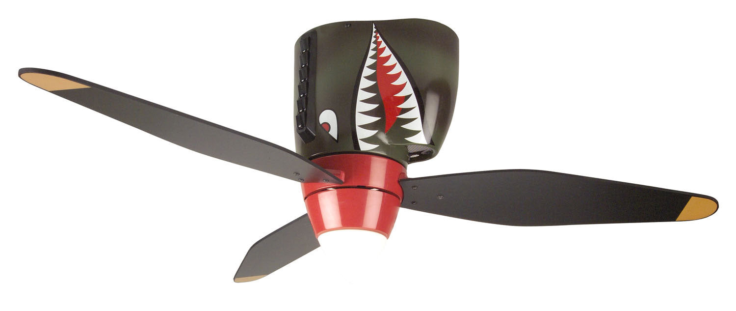 Craftmade WB348TS3 48"Ceiling Fan, WarPlanes Tiger Shark