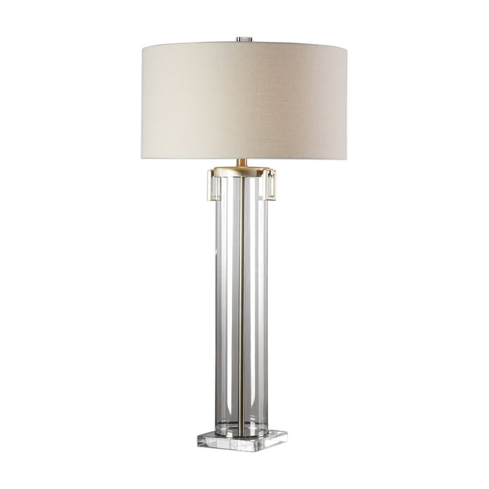 Uttermost 27731 One Light Table Lamp, Brushed Nickel