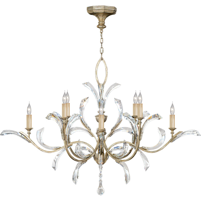Fine Art 701240ST Eight Light Chandelier, Silver