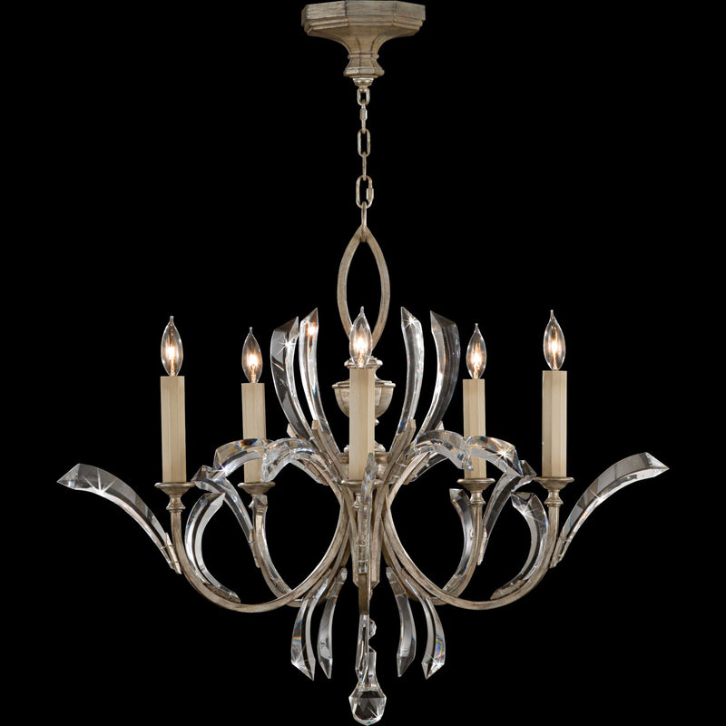 Fine Art 702240ST Five Light Chandelier, Silver