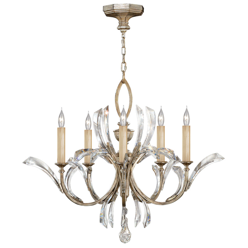 Fine Art 702240ST Five Light Chandelier, Silver