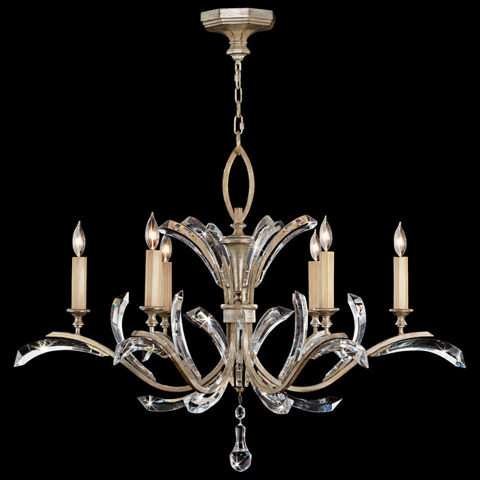 Fine Art 702440ST Six Light Chandelier, Silver