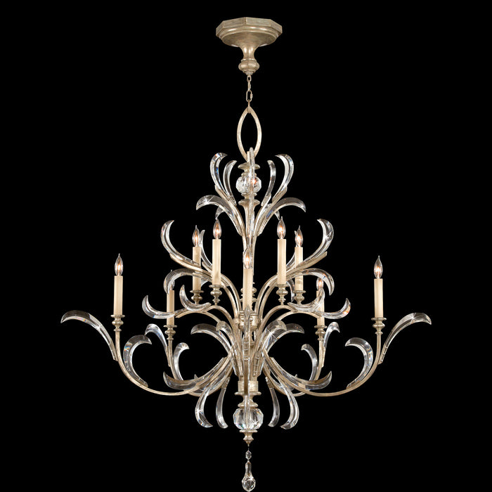 Fine Art 701340ST Ten Light Chandelier, Silver