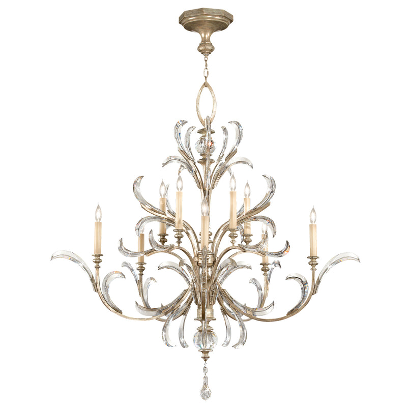 Fine Art 701340ST Ten Light Chandelier, Silver