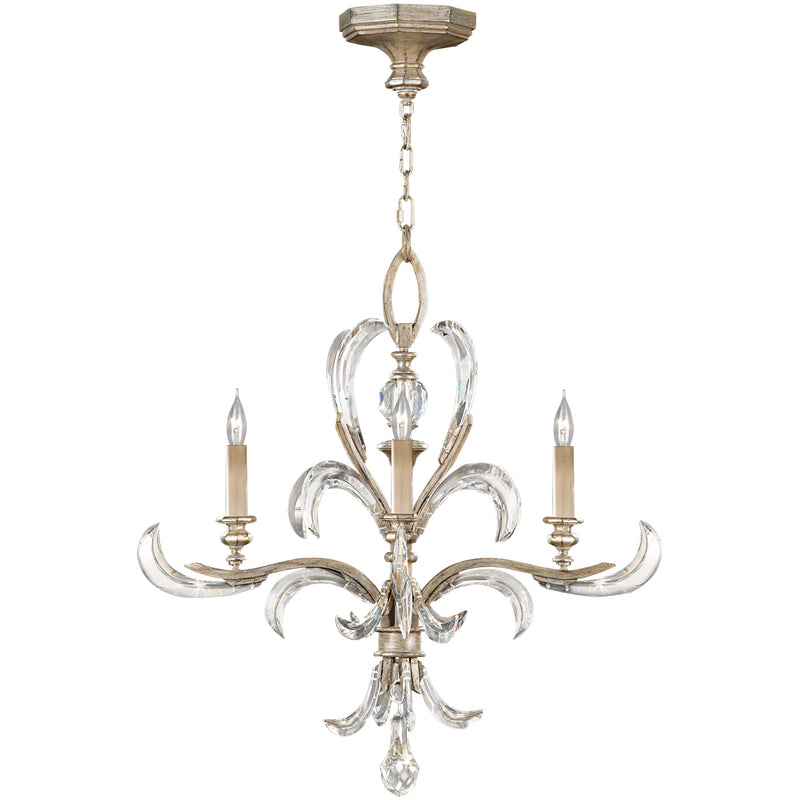 Fine Art 701540ST Four Light Chandelier, Silver