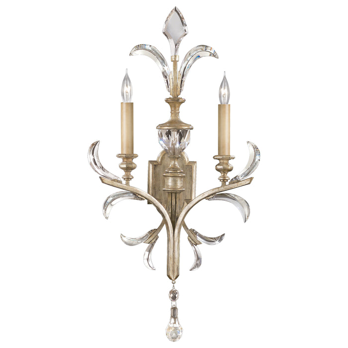Fine Art 704850ST Two Light Wall Sconce, Silver