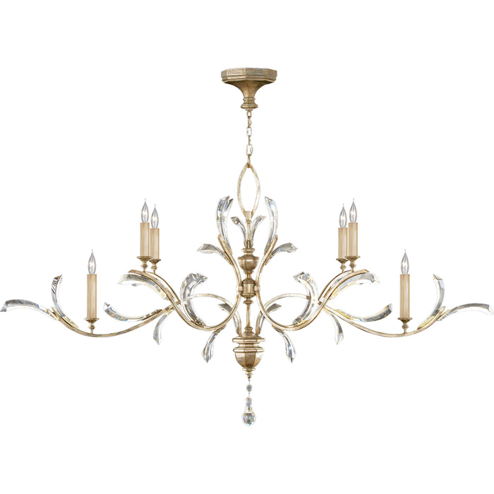 Fine Art 700840ST Six Light Chandelier, Silver