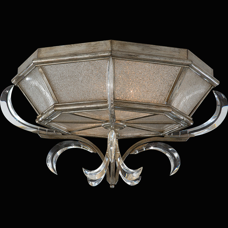 Fine Art 704240ST Two Light Flush Mount, Silver