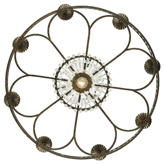 Crystorama 5268-EB-CL-MWP 12 Light Chandelier, English Bronze