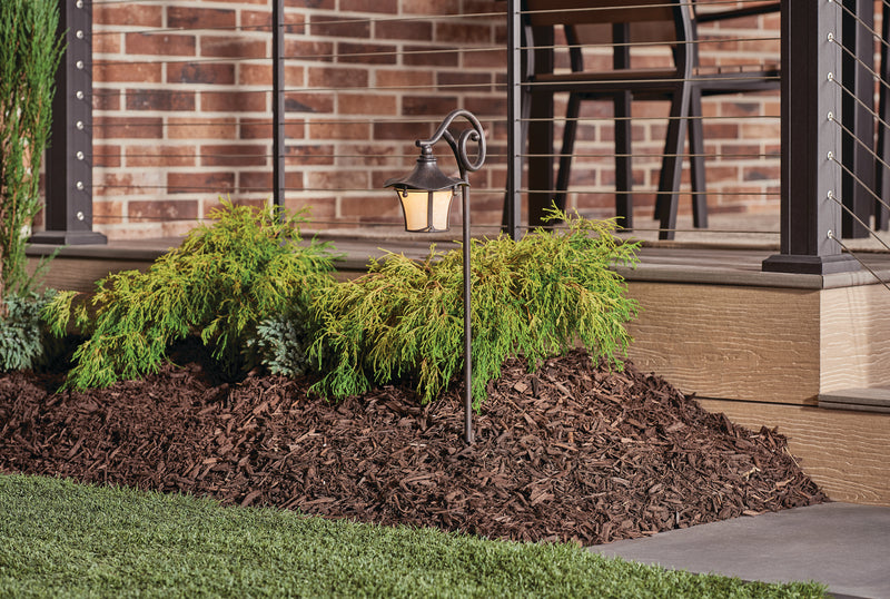 Kichler 15420AGZ One Light Path & Spread, Aged Bronze