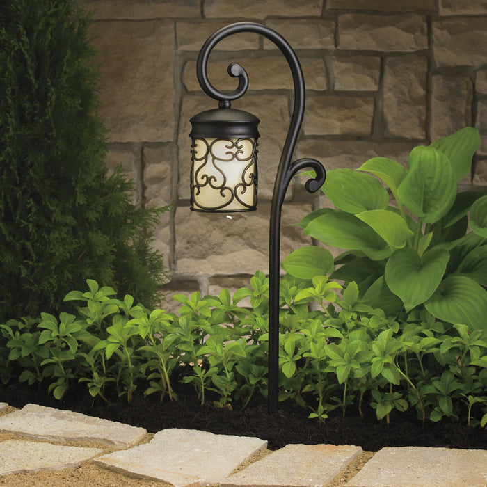 Kichler 15426BKT One Light Path & Spread, Textured Black