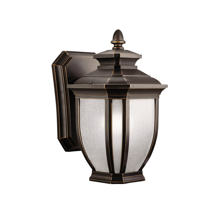 Kichler 9039RZ One Light Outdoor Wall Mount, Rubbed Bronze