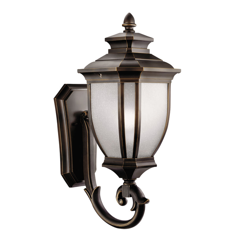 Kichler 9042RZ One Light Outdoor Wall Mount, Rubbed Bronze