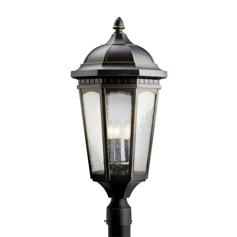 Kichler 9533RZ Three Light Outdoor Post Mount, Rubbed Bronze