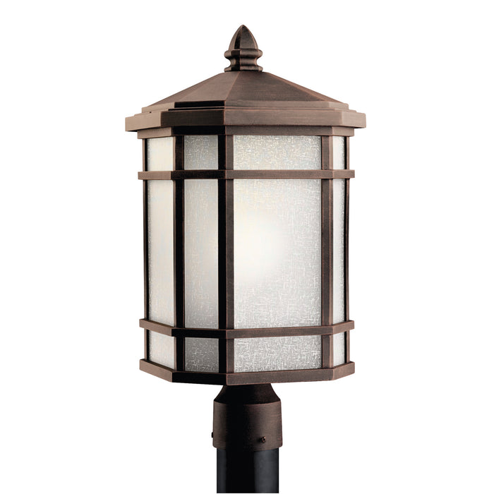 Kichler 9902PR One Light Outdoor Post Mount, Prairie Rock