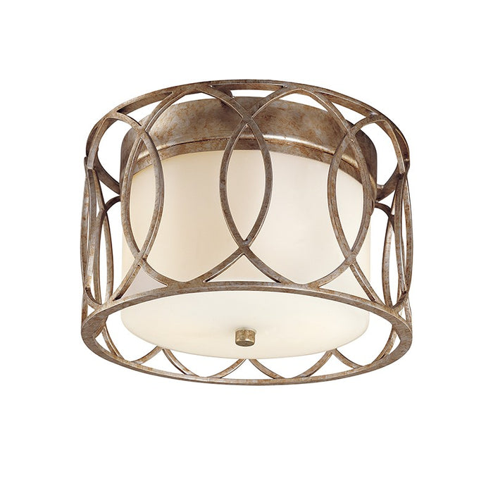 Troy Lighting C1280-SG Two Light Flush Mount, Silver Gold