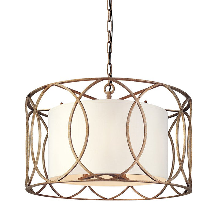 Troy Lighting F1285-SG Five Light Chandelier, Silver Gold