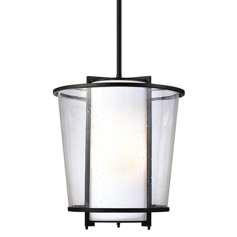 Troy Lighting F1358-TBK Three Light Pendant, Textured Black