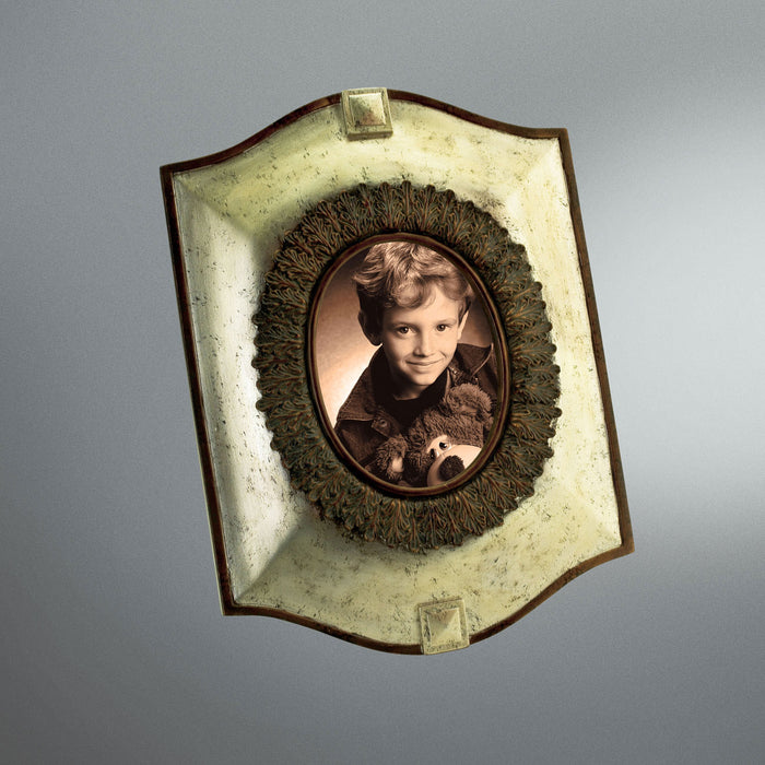 Eurofase 13641-016 Picture Frame Pewter, Pewter/Antique Bronze