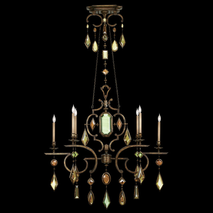 Fine Art 708940-1ST Six Light Chandelier, Bronze