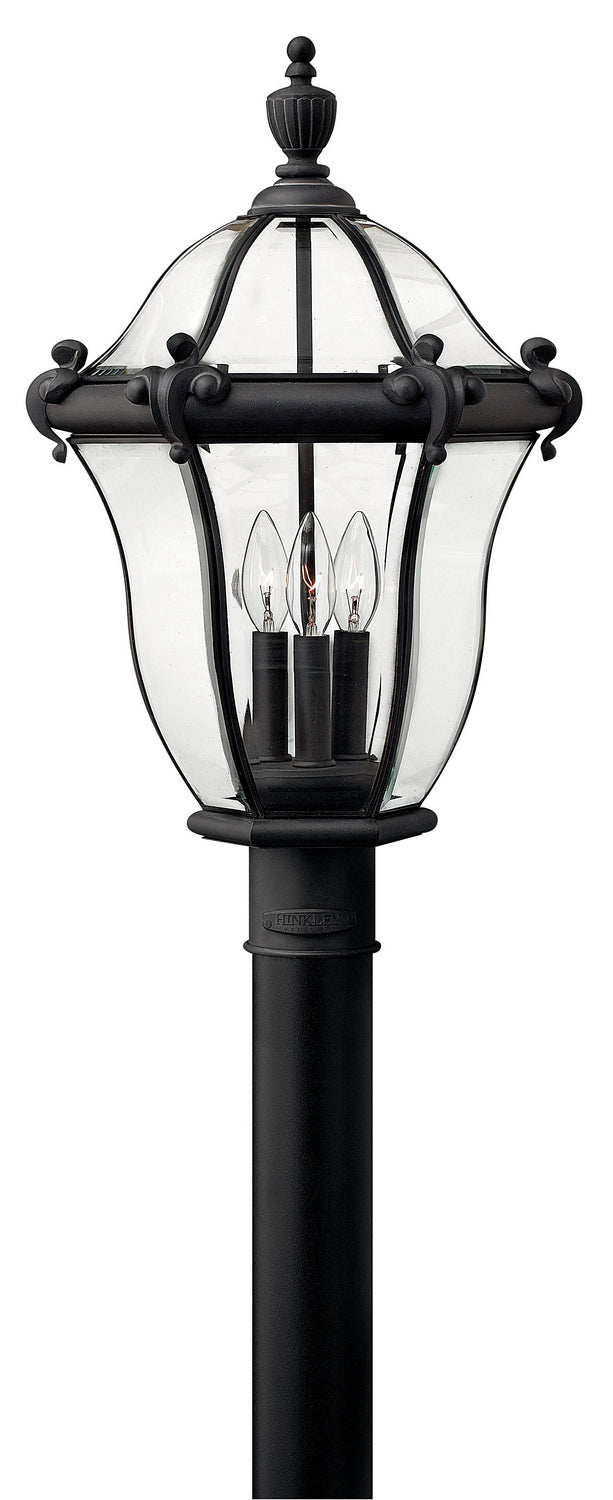 Hinkley 2441MB LED Post Top/ Pier Mount, Museum Black