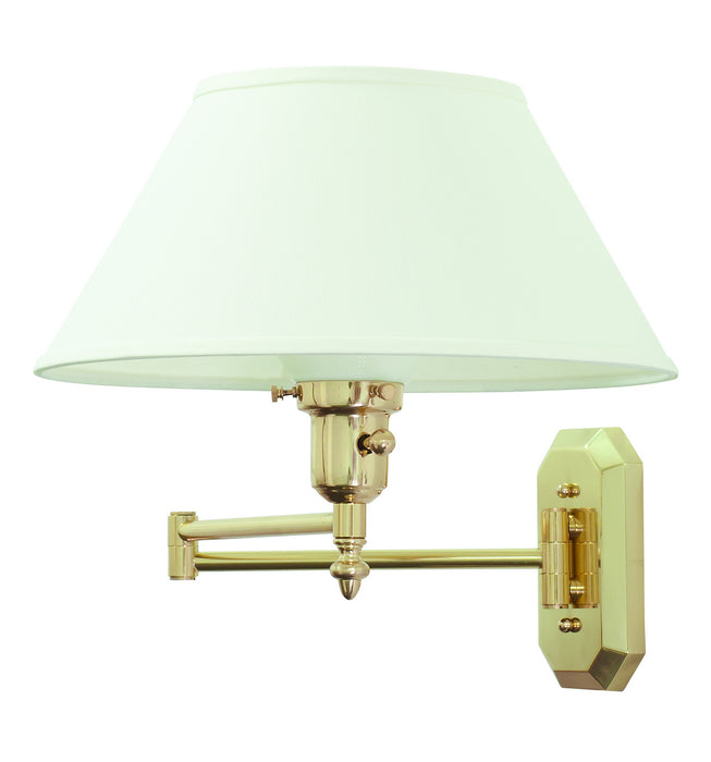 House of Troy WS-704 One Light Wall Sconce, Polished Brass
