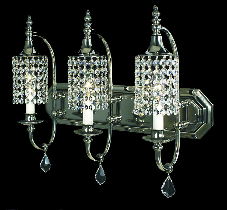 Framburg 2049 PS Three Light Chandelier, Polished Silver