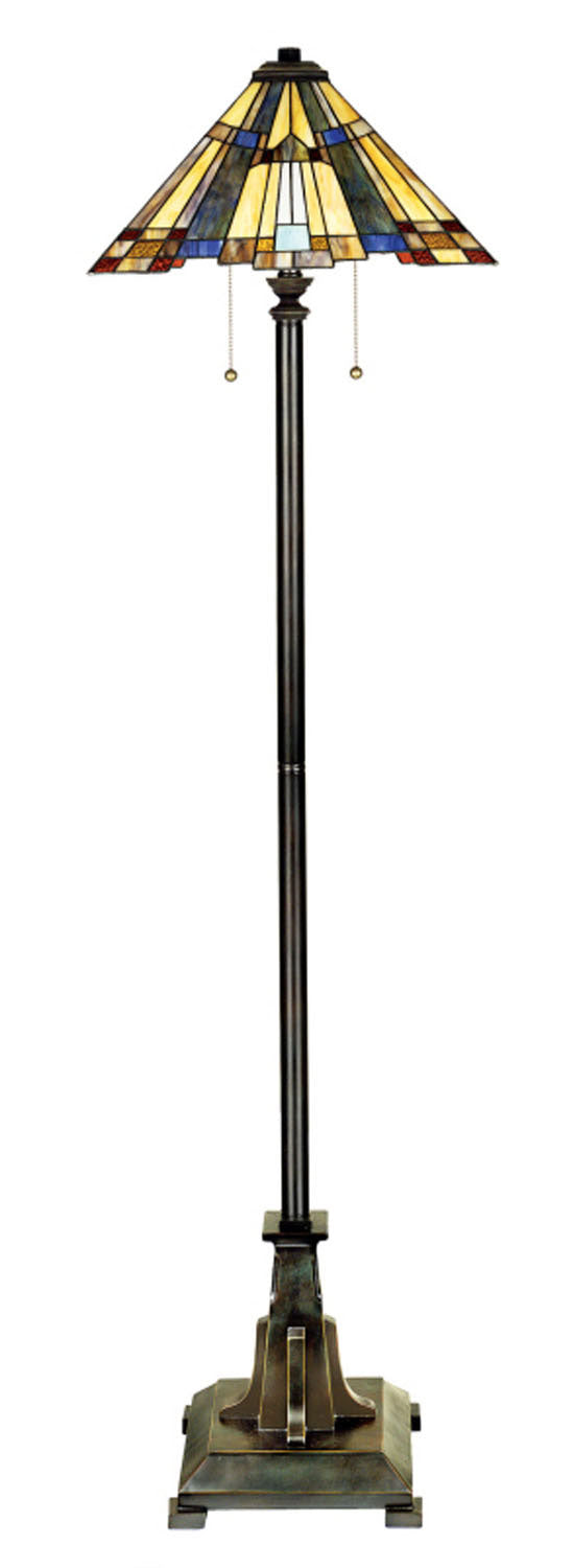 Quoizel TFF16191A5VA Two Light Floor Lamp, Valiant Bronze