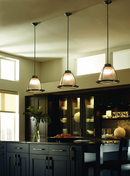 Progress Lighting P5183-09 One Light Pendant, Brushed Nickel