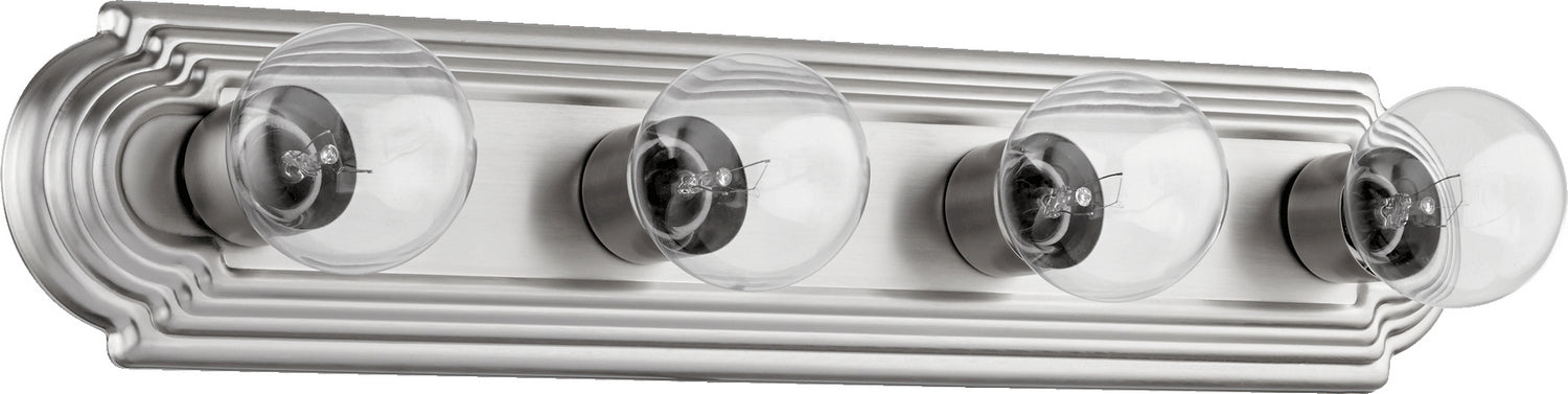 Quorum 5049-4-65 Four Light Vanity, Satin Nickel
