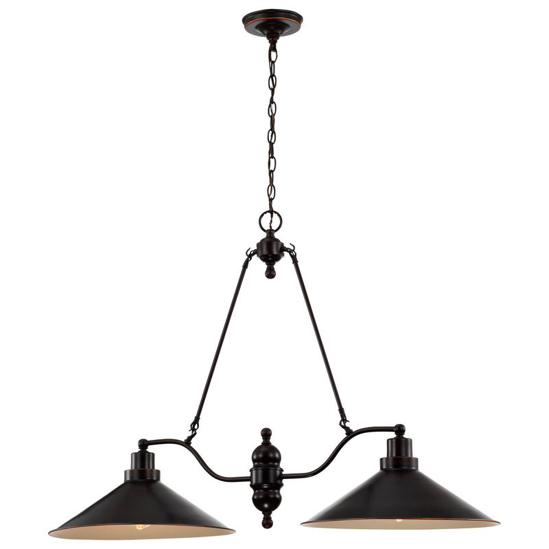 Nuvo Lighting 60-1703 Two Light Trestle, Mission Dust Bronze